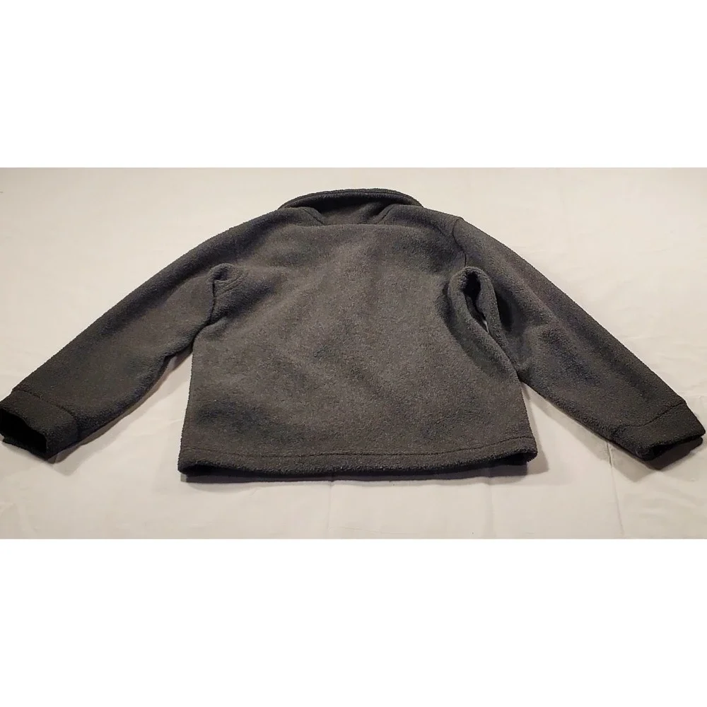 Columbia Fleece Jacket Kids Size Xxs‎ Gray Full-Zip Long Sleeve Pockets